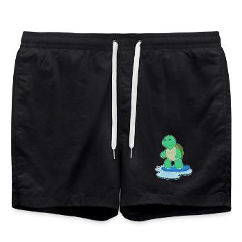 Turtle Snowboarder Snowboard - Short de bain - noir - Devant - AI Model Male 185 light (185cm)
