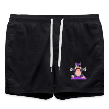 Mole Yoga Fitness Gymnastics - Swim Trunks - black - Front - AI Model Male 185 light (185cm)