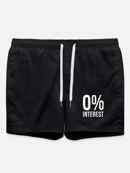0 Interest funny - Swim Trunks - black