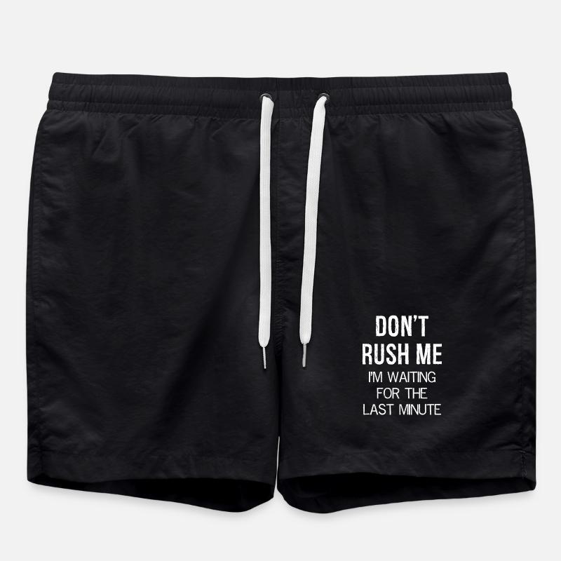 Don’t Rush Me J’attends la dernière minute - Short de bain - noir