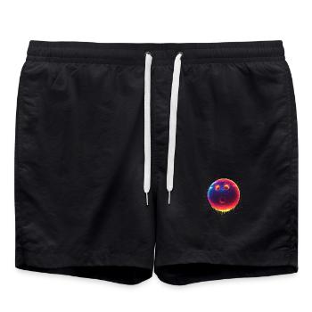 Bowling alley Steamwave - Swim Trunks - black - Front - AI Model Male 185 light (185cm)