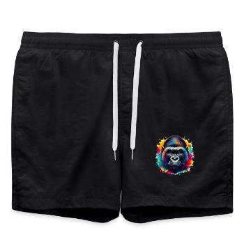 Gorilla - Badeshorts - Schwarz - Vorne - AI Model Male 185 light (185cm)
