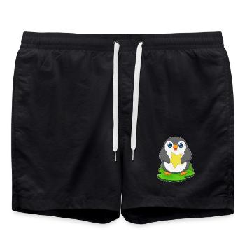 Étoile Pingouin - Short de bain - noir - Devant - AI Model Male 185 light (185cm)