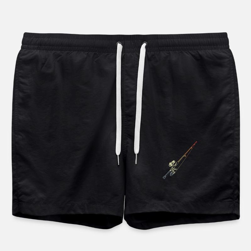 Angel Retro Stil - Badeshorts - Schwarz