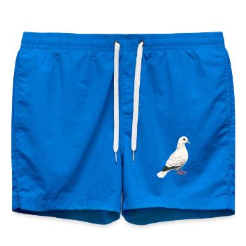 Taube Weiß Stadttaube Ringeltaube Weiße Tauben - Badeshorts - Cobalt blue - Vorne