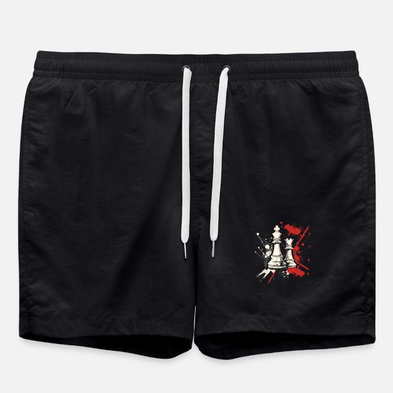 Echecs Street Art - Short de bain - noir