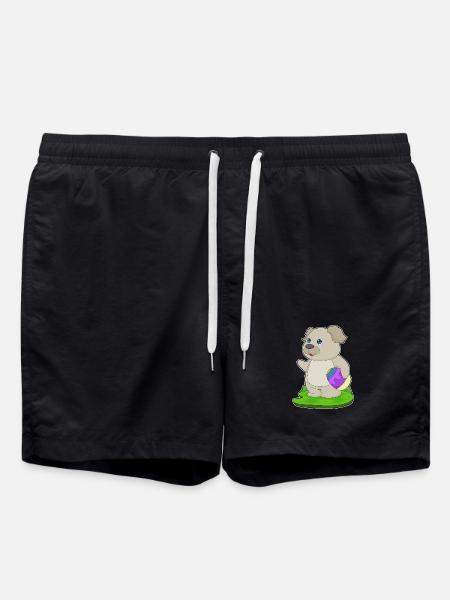 Dog Easter Easter Egg - Swim Trunks - black