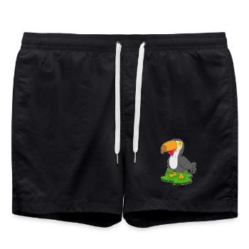 Tukan Halloween Zombie - Badeshorts - Schwarz - Vorne - AI Model Male 185 light (185cm)