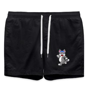 Cat Jogger Jogging Sport - Short de bain - noir - Devant - AI Model Male 185 light (185cm)