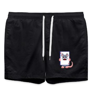 Mouse Poker Cartes de poker - Short de bain - noir - Devant - AI Model Male 185 light (185cm)