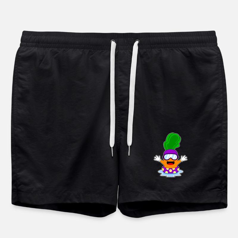 Lunettes de natation carotte - Short de bain - noir
