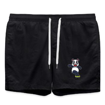 Panda Skater Skateboard - Short de bain - noir - Devant - AI Model Male 185 light (185cm)