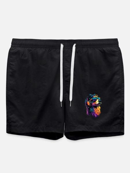 Australian Shepherd Hunde Liebhaber Süßer Aussie - Badeshorts - Schwarz