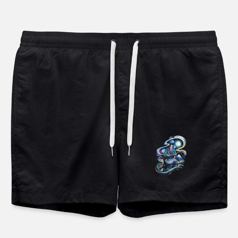Samouraï Ronin monture fuji japonais - Short de bain - noir