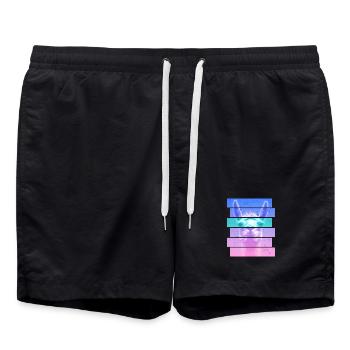 Alpaga - Short de bain - noir - Devant - AI Model Male 185 light (185cm)