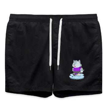 Bâtons de hockey sur glace Wolf - Short de bain - noir - Devant - AI Model Male 185 light (185cm)