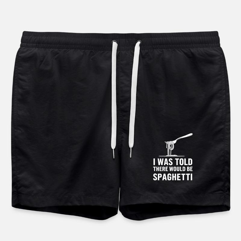 Spaghetti Surprise - Swim Trunks - black