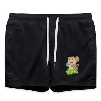 Monkey Volleyball Player Volleyball - Swim Trunks - black - Front - AI Model Male 185 light (185cm)