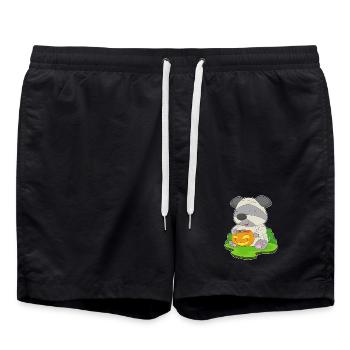 Dog Halloween Mummy - Swim Trunks - black - Front - AI Model Male 185 light (185cm)
