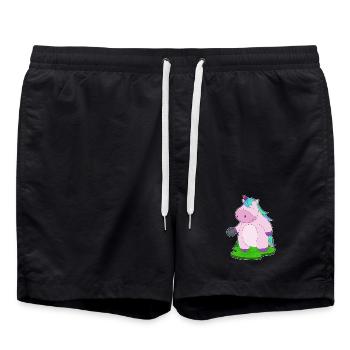Licorne Bowling Boule de bowling - Short de bain - noir - Devant - AI Model Male 185 light (185cm)
