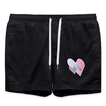 Love Assemble 00 - Swim Trunks - black - Front - AI Model Male 185 light (185cm)