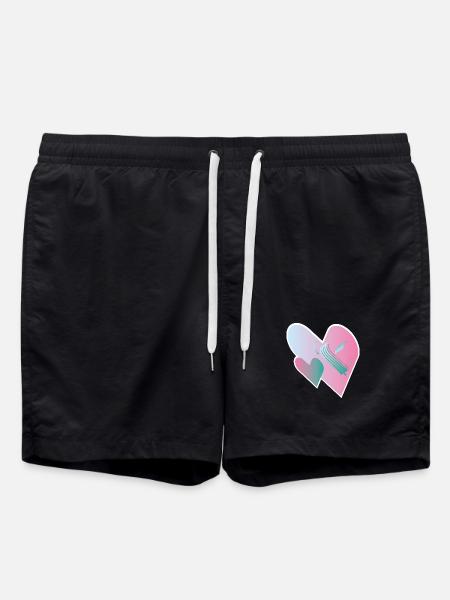 Love Assemble 00 - Swim Trunks - black