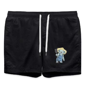 Ferme Fourche des Koalas - Short de bain - noir - Devant - AI Model Male 185 light (185cm)