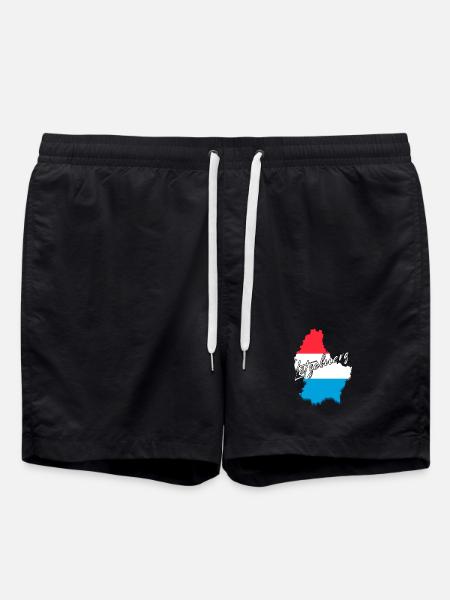 Luxembourg Pride, Luxembourg flag - Swim Trunks - black