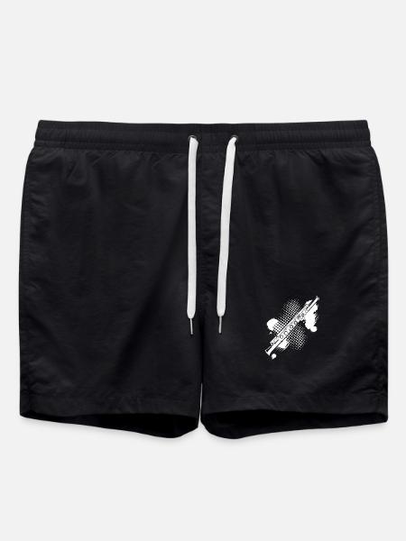Flute stain - Swim Trunks - black