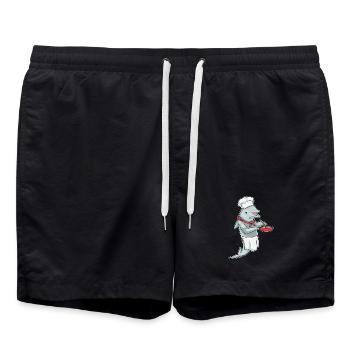 Cuisson à la poêle Dolphin - Short de bain - noir - Devant - AI Model Male 185 light (185cm)