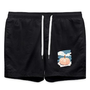 Citrouille - Short de bain - noir - Devant - AI Model Male 185 light (185cm)