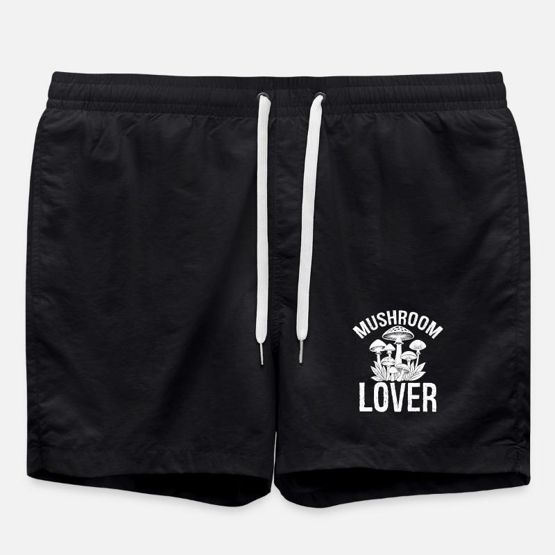 Mushroom Lover - Badeshorts - Schwarz