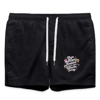 Costume Des Années 80 Est Dans La Lingerie Fête Des Années 80 - Short de bain - noir - Devant - AI Model Male 185 light (185cm)