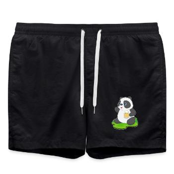 Bière Panda - Short de bain - noir - Devant - AI Model Male 185 light (185cm)