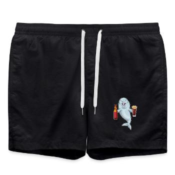 Bouteille de bière Dolphin - Short de bain - noir - Devant - AI Model Male 185 light (185cm)