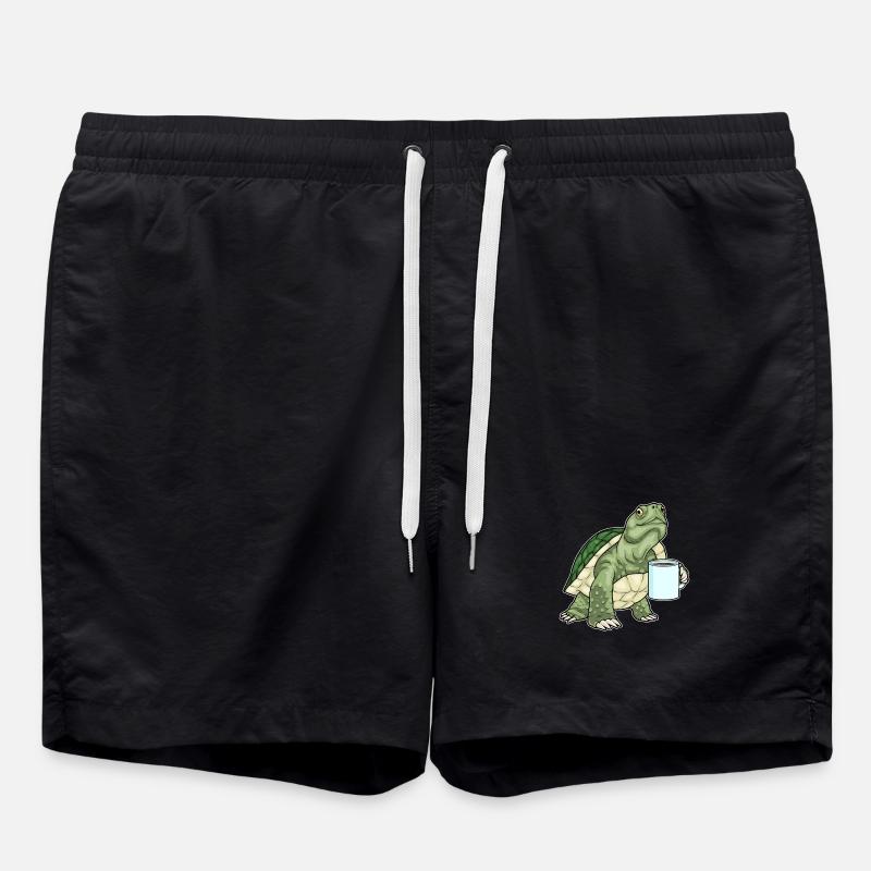 Turtle Coffee Mug - Swim Trunks - black