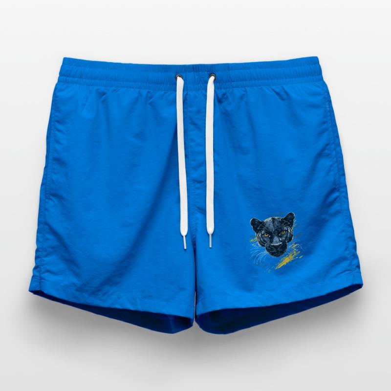 Panthère Léopard Grand Chat Mignon Gros Chat Panter Short de bain