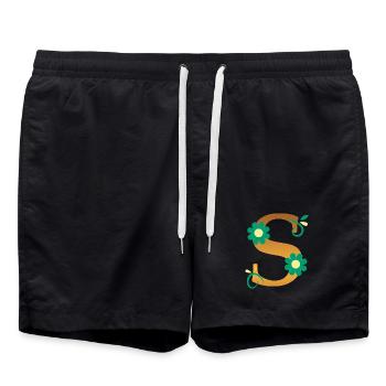 S - Short de bain - noir - Devant - AI Model Male 185 light (185cm)