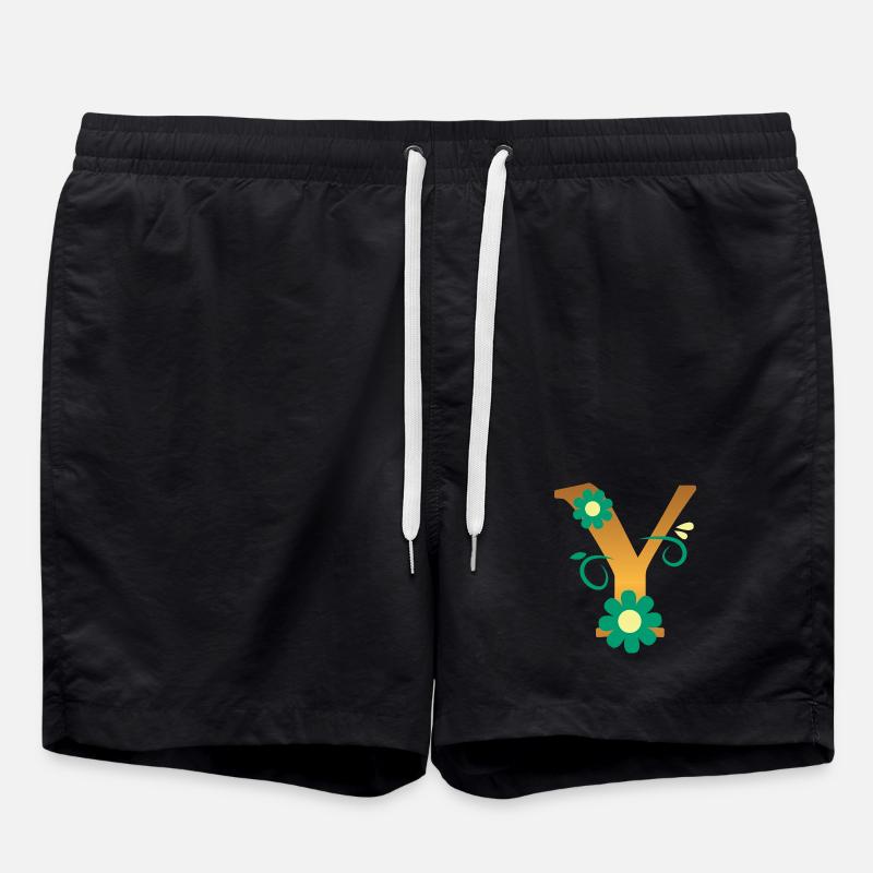 Y - Badeshorts - Schwarz