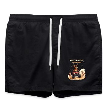 Déserts - Taureau - Short de bain - noir - Devant - AI Model Male 185 light (185cm)