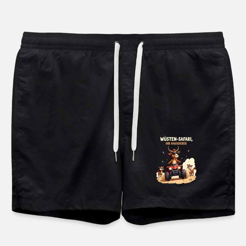 Wüsten - Stier - Badeshorts - Schwarz