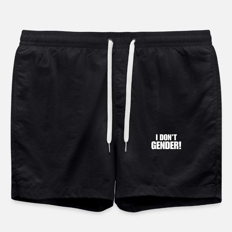 anti gendern - Badeshorts - Schwarz