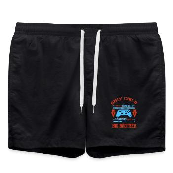Only Child Level Complete - Laoding Level Big - Badeshorts - Schwarz - Vorne - AI Model Male 185 light (185cm)