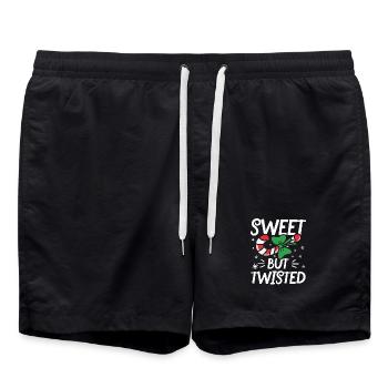Sweet but twisted - Badeshorts - Schwarz - Vorne - AI Model Male 185 light (185cm)