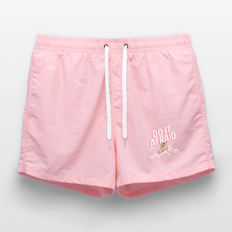 Do It Afraid Courage Development Motivation Swim Trunks