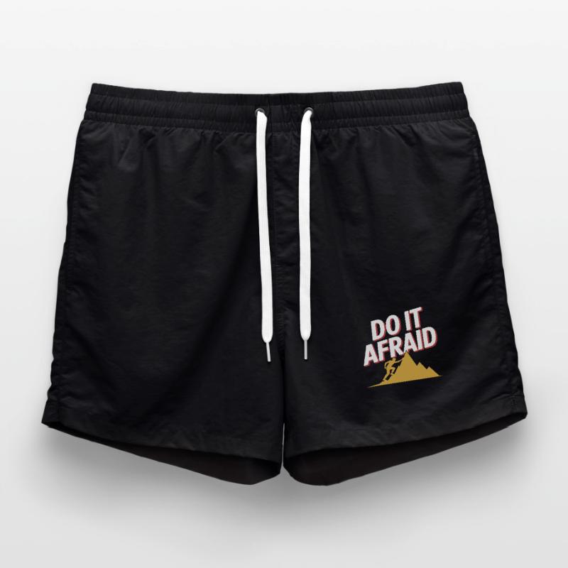 Do It Afraid Mut Weiterentwicklung Motivation Badeshorts