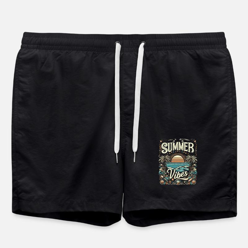 SUMMER Vibes colorful, modificated - Badeshorts - Schwarz