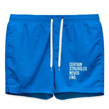 Certaines luttes ne finissent jamais - Short de bain - cobalt blue - Devant