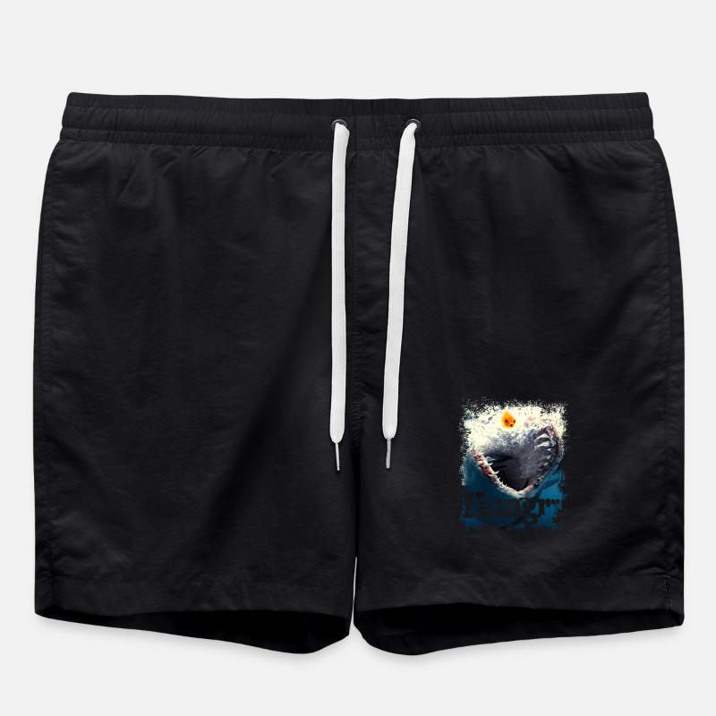 Hungriger Moment - Badeshorts - Schwarz