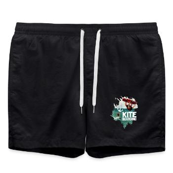Chevauchez le vent - Short de bain - noir - Devant - AI Model Male 185 light (185cm)
